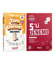 Dinamo Yayınları 8. Sınıf Tüm Dersler Dinamik Serisi Soru Bankası ve Ünlü 5 li Deneme Seti 2 Kitap