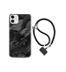 Apple Iphone 11 Kılıf Resimli Desenli Silikon Boyun Askılı Dark Eagle 1909