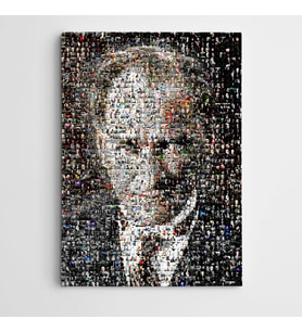 Atatürk Portreler Mozaik Kanvas Tablo