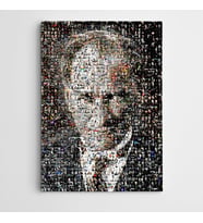 Atatürk Portreler Mozaik Kanvas Tablo