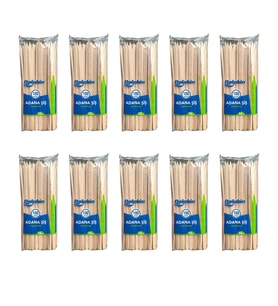 Dolphin Bambu Ahşap Adana Çöp Şiş - 24 Cm. - 100'lü 10 Paket