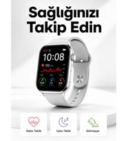 Yeni Nesil Akıllı Saat Adımsayar, GPS, Nabız Ölçer, Uyku ve Sağlık Takibi