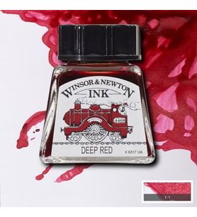 Winsor & Newton Drawing Ink Çizim Mürekkebi 227 Deep Red 