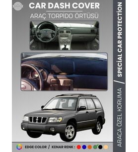 SUBARU FORESTER (1997-2002) Torpido Örtüsü Ön Göğüs Halı Torpido Koruma Tam Uyum Kaymaz UV Koruma