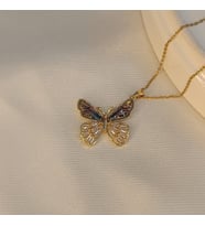 kelebekli çelik kolye (Gold)