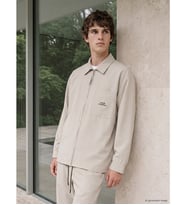LCW Vision Bej Loose Fit Baskılı Erkek Ceket