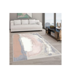 Rovigo Home Dijital Baskı Yıkanabilir Kaymaz Taban Salon Halısı RVG0609 (Pembe)