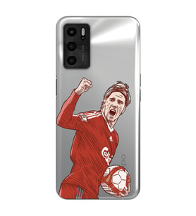 Oppo A16 Uyumlu Fernando Torres Desenli Şeffaf Telefon Kılıfı