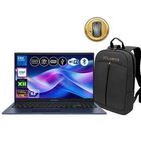 Asus Vivobook 15 X1504VA-BQ4101 ATL25 Intel Core 5 120U 8GB Ram 512GB SSD Freedos 15.6" Notebook + Çanta&Mouse
