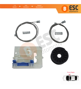 Ford Transit Custom Tourneo MK1 V362 F3 FY FZ 2012-2023 İçin Elektrikli Ön Sağ Cam Kriko Tamir Seti