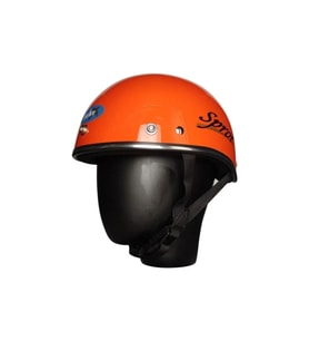 Motosiklet Kaskı Abs Materıal Yarım Chopper Model Kask Vespa Scooter Orange