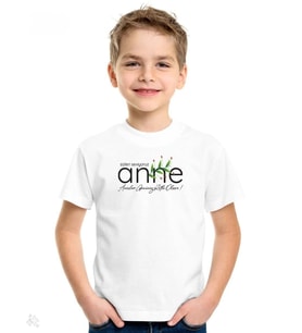 Unisex Çocuk Baskılı T-Shirt - Beyaz