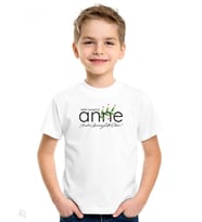 Unisex Çocuk Baskılı T-Shirt - Beyaz