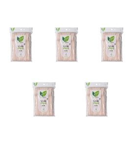 Roll-Up Doğaya Dönüş Ekolojik Doğal %100 Ahşap Kaşık - Kalınlık : 1.8 mm - 16 Cm. - 50'li 5 Paket