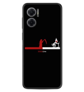 Xiaomi Redmi Note 11E Kılıf Silikon Desen Özel Seri Dead Line 1662