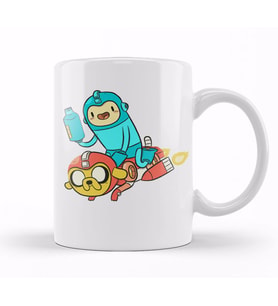 Hora De Aventura  Megaman Kupa Bardak Porselen