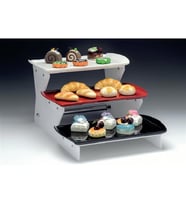3 KATLI MERDİVEN MODEL TEŞHİR STANDI-MELAMİN TEPSİLİ