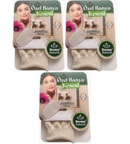 Derma Naturel Özel Banyo Kesesi MS-07 (3 Lü Set)