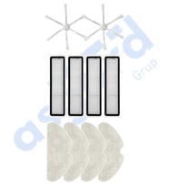 Dreame D10S, D10S PRO, D9 MAX GEN2 Uyumlu 2 Yan Fırça 4 Filtre 4 Mop PKT-iasgf0000209
