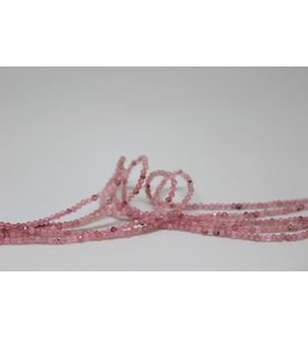 Pembe Kuvars  Taşı YARIM Dizi 2mm (17cm uzunluğundadır)