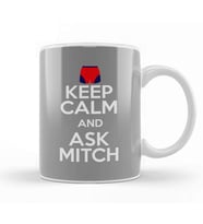 Keep Calm And Ask Mitch Baywatch Trunk Kupa Bardak Porselen