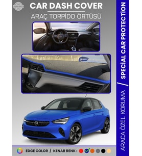 OPEL CORSA F (2019+) Torpido Örtüsü Ön Göğüs Koruma Torpido Koruma Birebir Uyum Kaymaz Özel Kesim