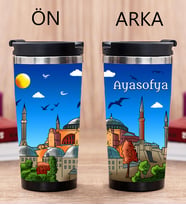 Ayasofya Tasarımlı Fotoğraflı Termos