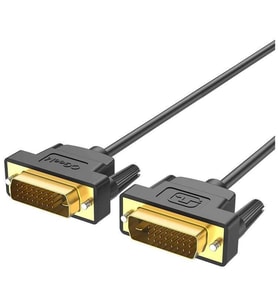 Profesyonel ve Gelişmiş Görüntü Aktarımı için Uygun 1 Metre DVI Kablo Tüm DVI Portları ile Uyumlu (Siyah)