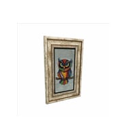 Baykuş Baskılı Taş Tablo 20x30