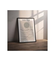 Dekoratif Çerçevesiz Poster Modern Design  Soyut Çerçevesiz Tablo