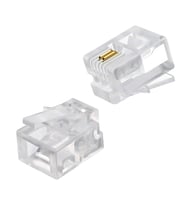 MN6 MX508 rj11 jack-200 Adet-6P/2C-ABS/Telefon SOKETİ-RJ11 Konnektör (Şeffaf)