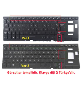 Asus GX501VSK Klavye Büyük Enter Işıklı V1