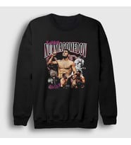 Presmono Unisex Siyah Punch Güreş Ufc Mma Khabib Nurmagomedov Sweatshirt 513451tt