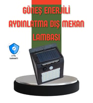 Hareket Sensörlü Güneş Enerjili Dış Mekan LED Lamba 100/144 LED