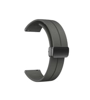 Samsung Galaxy Watch Active 2 40mm Uyumlu 20mm Kordon Silikon Metal Mıknatıslı Toka Zore KRD-84 Kayış
