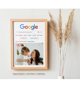 Anneye Özel Ahşap Çerçeve– Anneler Günü Hediyesi, Annneye Doğum Günü Hediyesi, Yıl Dönümü Hediyesi, Kişiye Özel Hediye, Fotoğraflı Hediye