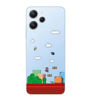 Xiaomi Redmi 12 Uyumlu Uyumlu Süper Mario Tasarımlı Şeffaf Telefon Kılıfı