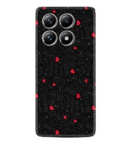 Xiaomi Redmi Note 14 Pro Plus Kılıf Boutique Baskılı Resimli Siyah Kalp ve Ok Pcode -064