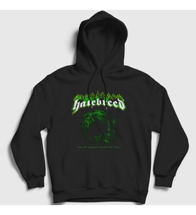 Presmono Unisex Siyah Doom Hatebreed Kapüşonlu Sweatshirt 148518tt