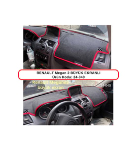 Renault Megane Iı (2) Büyük Ekranlı Torpido Koruması / Halısı / Örtüsü