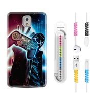Samsung Note 3 4 5 8 9 20 Ultra 10 Lite Kılıf Kablo Koruma Spiral Silikon Play Me 1757
