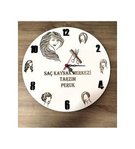 KUAFÖR VE PERUK FİRMALARI İÇİN Modern Duvar Saati Şık Ve Kalite Bir Arada No:1090