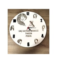 KUAFÖR VE PERUK FİRMALARI İÇİN Modern Duvar Saati Şık Ve Kalite Bir Arada No:1090