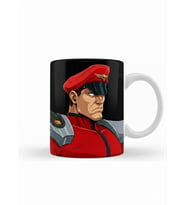 Street Fighter M. Bison Özel Tasarımlı Hediyelik Kupa Bardak (Beyaz)