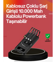 22.5w Hızlı + 15w Kablosuz Şarj – Akıllı Powerbank İle Her An Enerji
