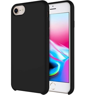 Buff iPhone 8/7 ile Uyumlu Rubber Fit Kılıf Black (Siyah)