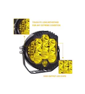 7 Inch Sarı Baja Style Led Çalışma Sis Lambası Offroad Sürüş Lambası