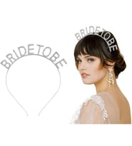 Periboia Gümüş Kaplama Kristal Taşlı Bride To Be Gelin Tacı (Karışık)