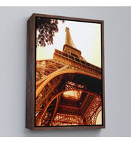 Çerçeveli Paris Eyfel Kulesi Duvar Tablosu (Siyah)