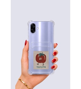 Samsung Galaxy A07 Kartlıklı Tomato Desenli Kılıf - GLST6033-1209